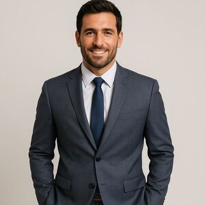 Lauren Ralph Lauren Mens Blazer Sz 44R Gray Wool Two Button Sport Suit Coat